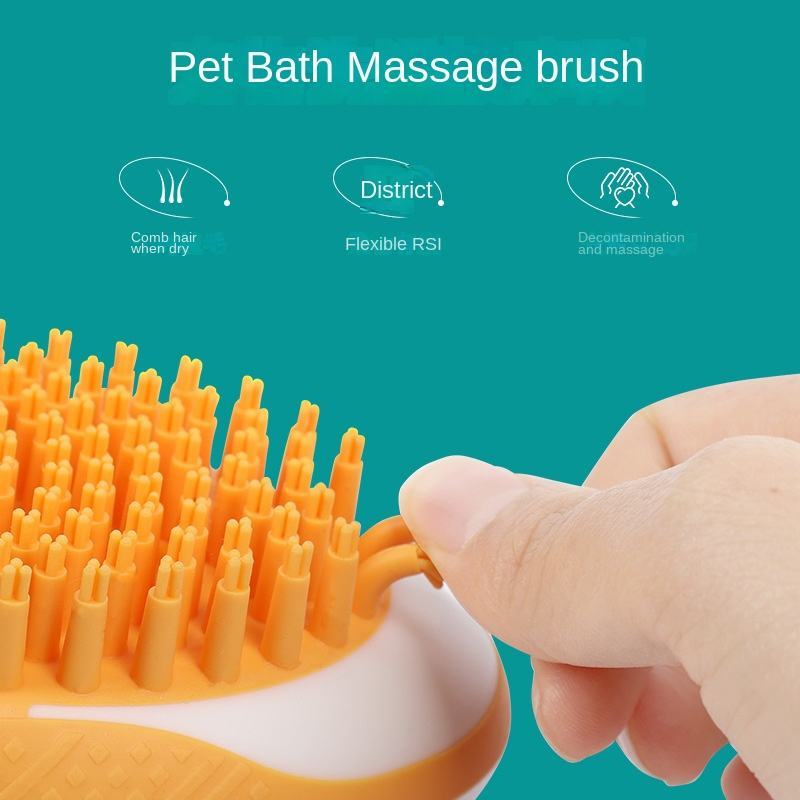 Pet Bliss 2-in-1 Bath & Massage Brush - rivolx.com