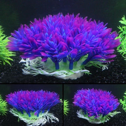 Artificial Aquarium Grass Clump - Simulated Flower Ball and Aquatic Plants for Fish Tank Decoration