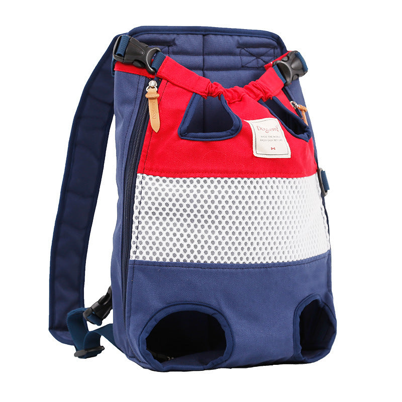 Dog Carrier Backpack, Pet Front Carrier Backpack Legs Out Dog Chest Carrier for Small Medium Dogs, Hands-Free Cat Backpack Carrier Dog Travel Backpack Airline Approved Hiking Bike Motorcycle