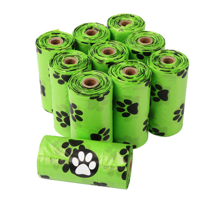 Biodegradable Pet Garbage Bag with Dispenser Pet Dog Cleaning Supplies for Outdoors