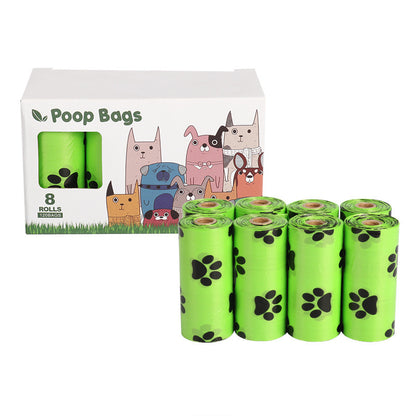 Biodegradable Pet Garbage Bag with Dispenser Pet Dog Cleaning Supplies for Outdoors