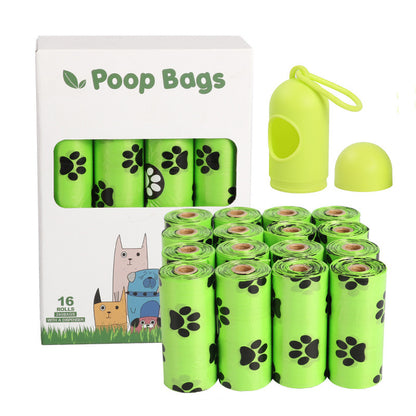 Biodegradable Pet Garbage Bag with Dispenser Pet Dog Cleaning Supplies for Outdoors