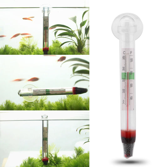 Strong Plastic Sucker Aquarium Fat Thermometer Fish Water