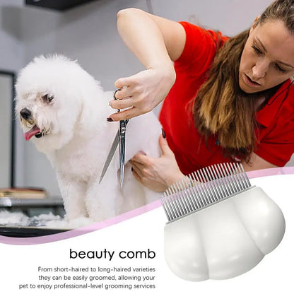 Dog Grooming Comb Comfortable Pet Small Lice Flea Combs Universal Shedding Brush Shell Comb Removes Tangles For Dogs Rabbit Pets Products