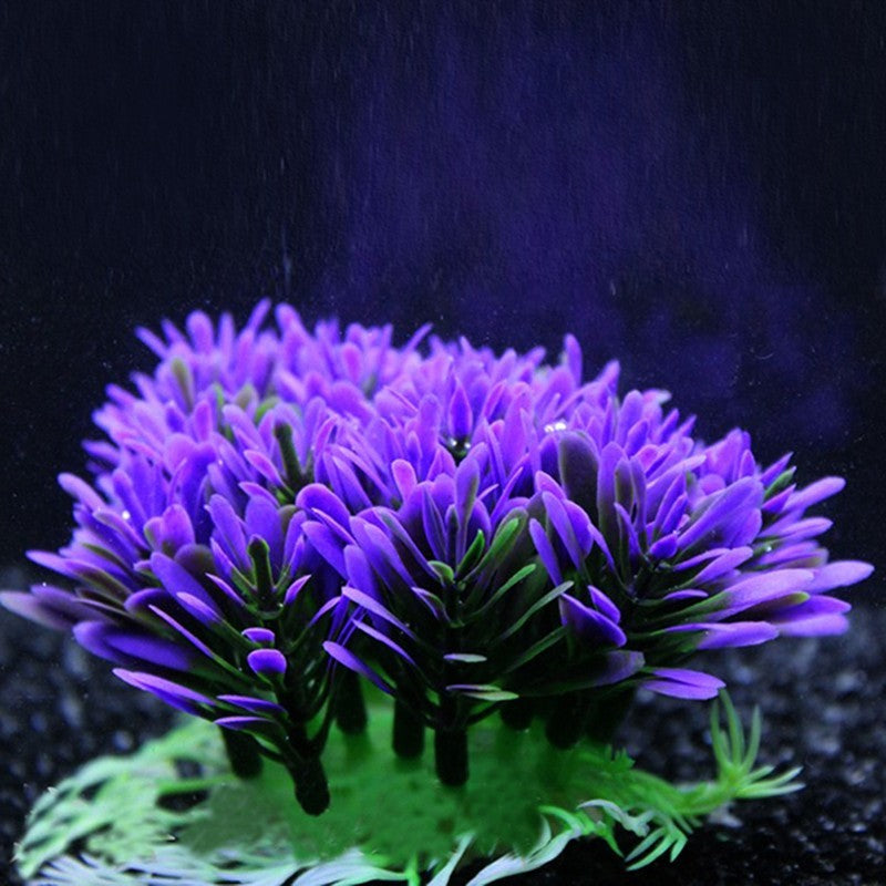 Artificial Aquarium Grass Clump - Simulated Flower Ball and Aquatic Plants for Fish Tank Decoration