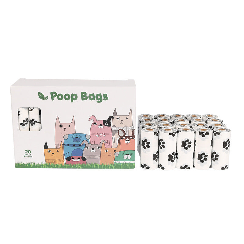 Biodegradable Pet Garbage Bag with Dispenser Pet Dog Cleaning Supplies for Outdoors