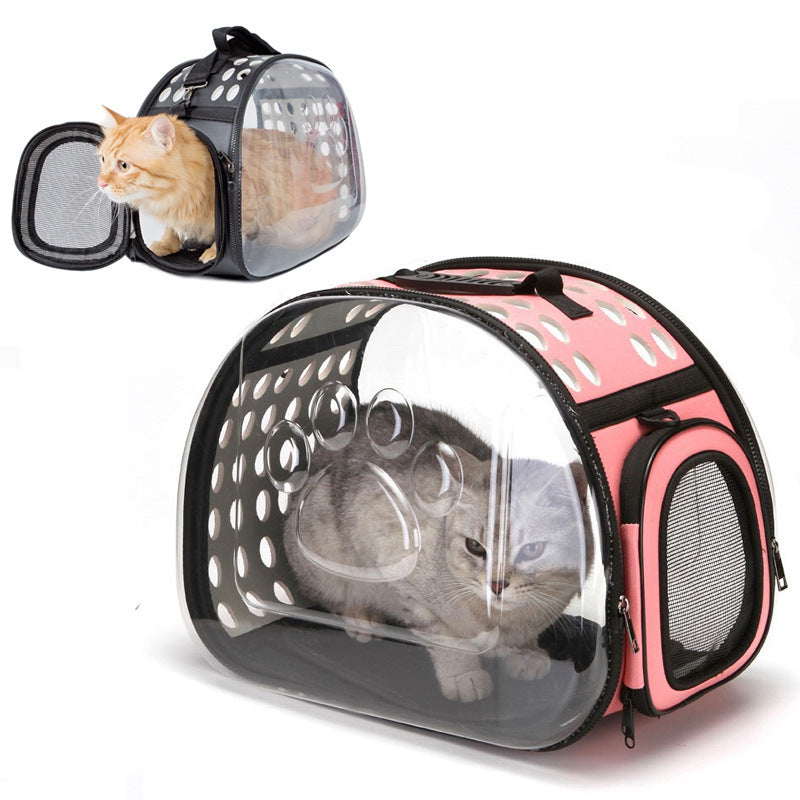 Cat Carrier Bag Cat Cage Transport Backpack Dog Cat Bag Travel Pet Portable Breathable Carrier Transparent Backpack for Cats Pet