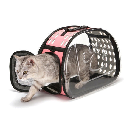 Cat Carrier Bag Cat Cage Transport Backpack Dog Cat Bag Travel Pet Portable Breathable Carrier Transparent Backpack for Cats Pet