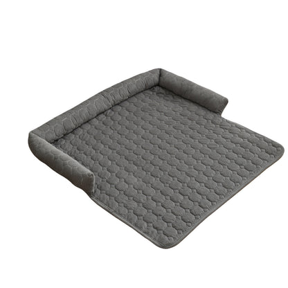 Corduroy Pet Dog Cat Bed Blanket Mat With Neck Pillow Thicken Soft Dog Bed Pad Calming Nest Couch Sofa Bed For Home Car Outdoor