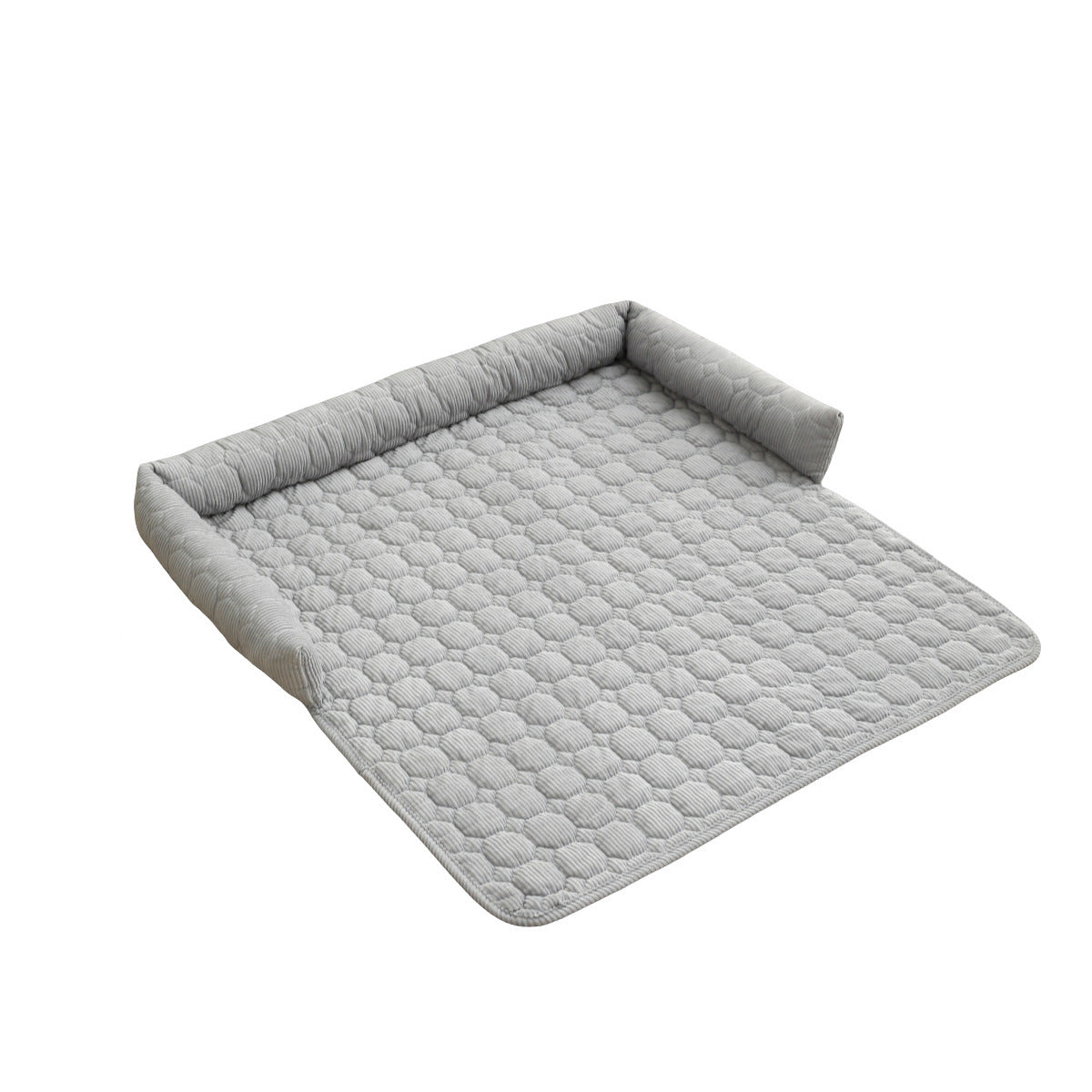 Corduroy Pet Dog Cat Bed Blanket Mat With Neck Pillow Thicken Soft Dog Bed Pad Calming Nest Couch Sofa Bed For Home Car Outdoor