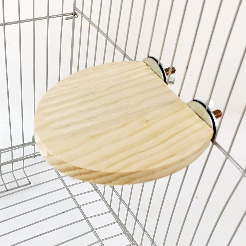 Climbing And Playing Bird Cage Accessories Toy Solid Wood Jumping Platform Standing Board