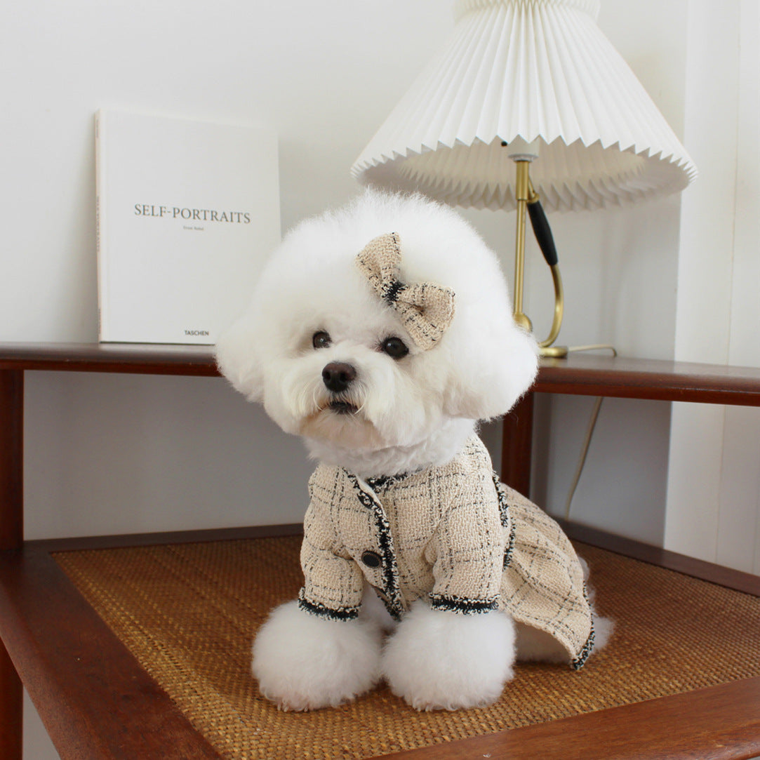 Small Fragrant Pet Padded Coat Winter Bichon Teddy Yorkshire Small Puppy Dog Clothes