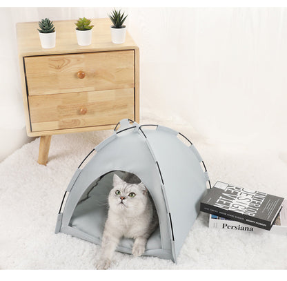 Cat Tent Cooling Mat  Dog House Pet Sofa Camping Dog Bed With Cushion For Dog Kennel Indoor Cat Nest Cat Bed Pets Products