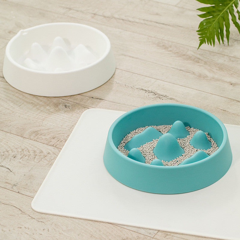 Pet Slow Feeder Bowl, Non Slip Puzzle Bowl - Anti-Gulping Pet Slower Food Feeding Dishes - Interactive Bloat Stop Pet Bowls - Durable Preventing Choking Healthy Design Dogs Cat Bowl