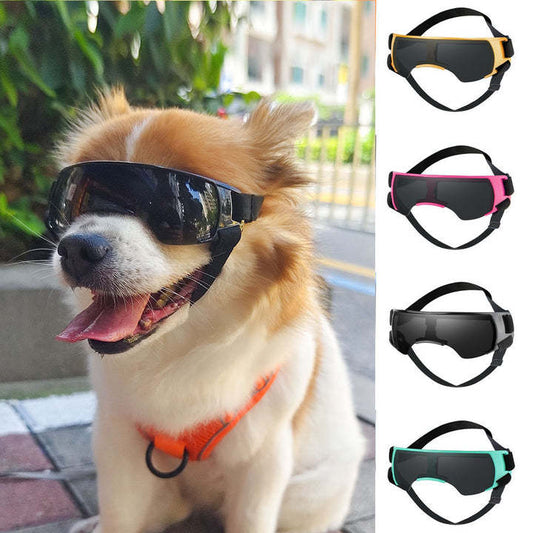 Windproof UV Sun Protection Goggles, Pet Goggles, Portable Sun Shading, Dog UV Protection Glasses, Multicolor