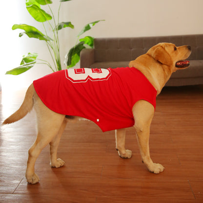 Dog Basketball Football Jersey, Soft Dog Sport Custom Uniform, Breathable Pet Shirt Dog Vest for Small Medium Large Dogs