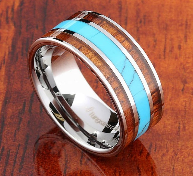 Oceanic Essence Inlay Ring - rivolx.com