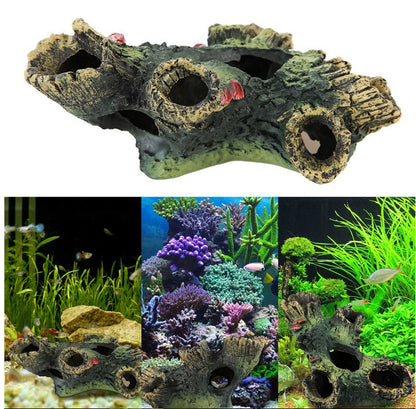 Aquarium Resin Sink Wood Fish Tank Landscaping Decoration