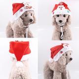 Pet Christmas Hat Scarf Cat Christmas Hat Scarf Costume Pet Santa Hat Scarf Dog Cat Xmas Costume Accessories for Pets Dogs Cats Christmas Outfits