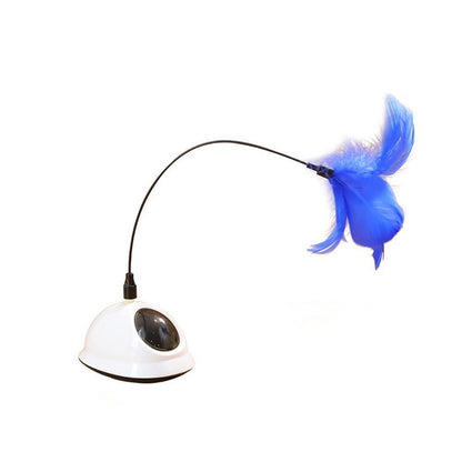 Innovative Alien Out looking Installed Anywhere Electric Cat Feather Toy Cat Laser Toy