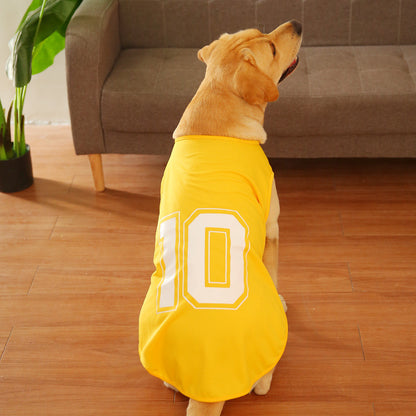 Dog Basketball Football Jersey, Soft Dog Sport Custom Uniform, Breathable Pet Shirt Dog Vest for Small Medium Large Dogs