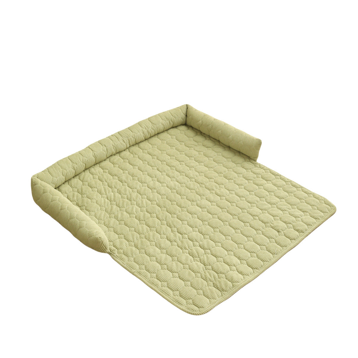 Corduroy Pet Dog Cat Bed Blanket Mat With Neck Pillow Thicken Soft Dog Bed Pad Calming Nest Couch Sofa Bed For Home Car Outdoor