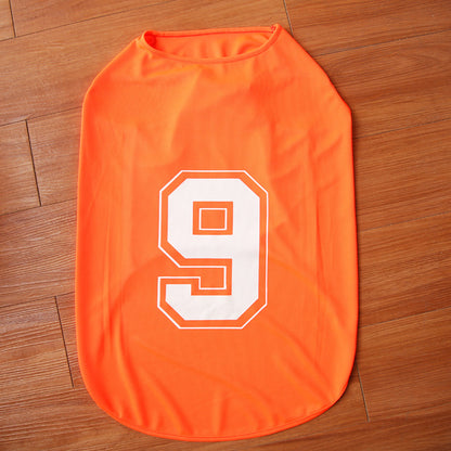 Dog Basketball Football Jersey, Soft Dog Sport Custom Uniform, Breathable Pet Shirt Dog Vest for Small Medium Large Dogs