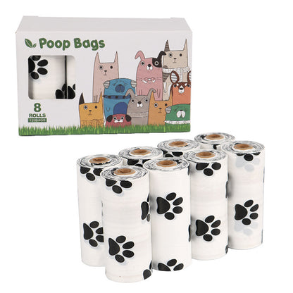 Biodegradable Pet Garbage Bag with Dispenser Pet Dog Cleaning Supplies for Outdoors