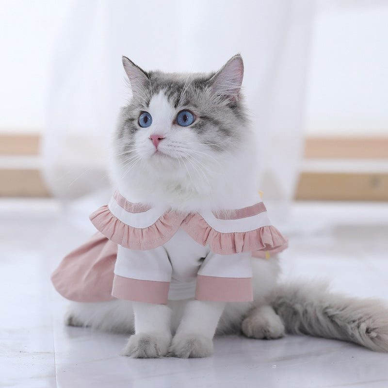 Summer Thin Cat Clothes Puppet Cat Cute Skirt