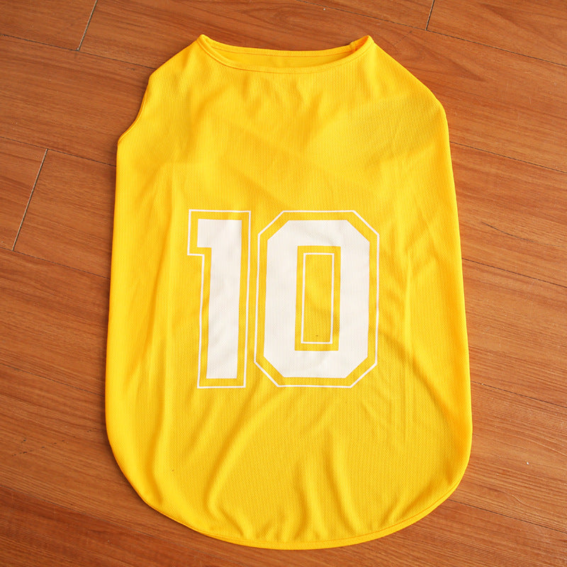 Dog Basketball Football Jersey, Soft Dog Sport Custom Uniform, Breathable Pet Shirt Dog Vest for Small Medium Large Dogs