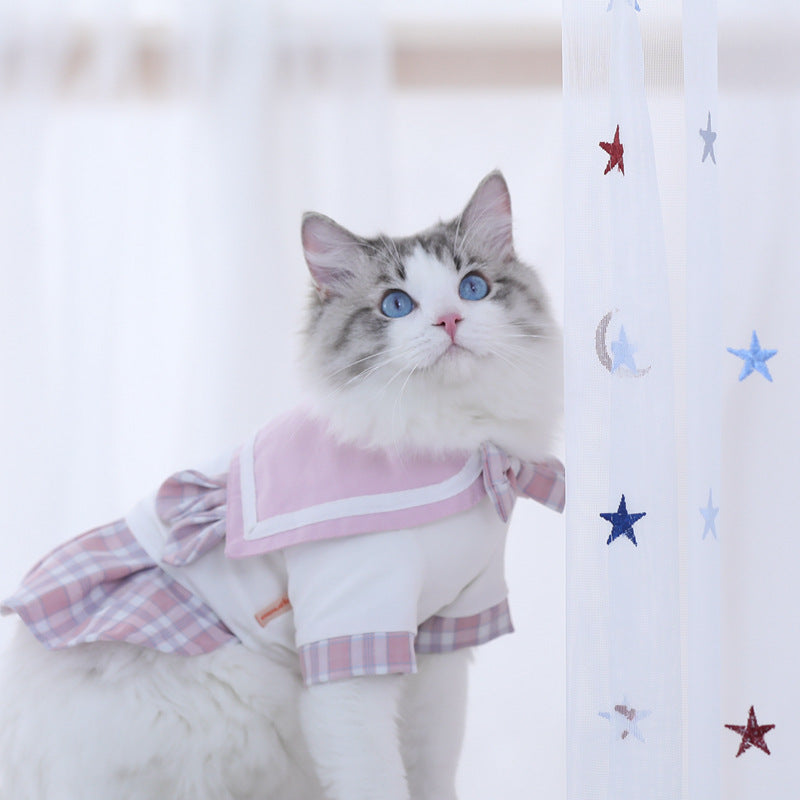 Summer Thin Cat Clothes Puppet Cat Cute Skirt