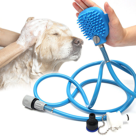 Sprayer Scrubber Pet Grooming Tool With Shower Attachment Wash Hose Dog Bathing Supplies