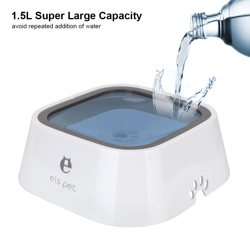 Dog Water Bowl, Floating Pet Water Bowl, Anti Choking, Pet Water Dispenser, Pet Feeder for Dogs Cats Puppy Pet Food